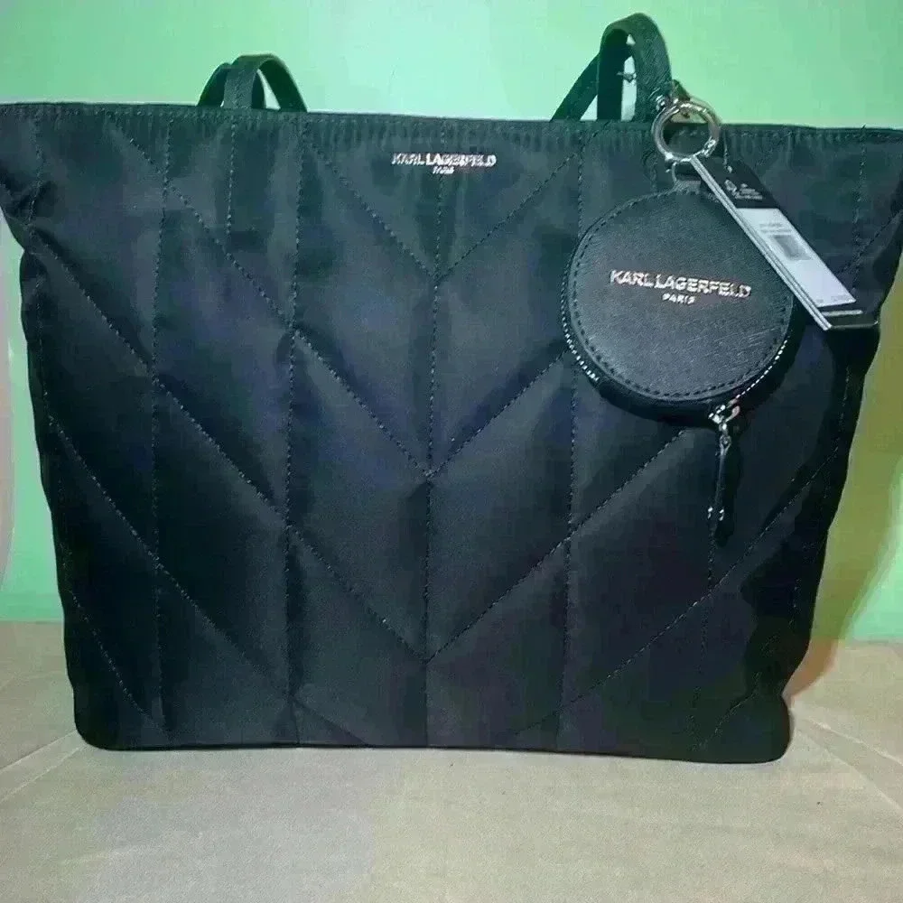 Karl Lagerfeld Quilted Tote w/ Coin Purse